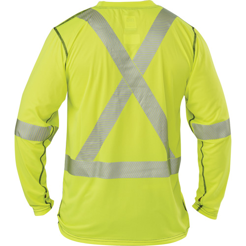 T-shirt &agrave; manches longues haute visibilit&eacute; Polartec Power Grid, Polyester, 2T-Grand, Jaune lime haute visibilit&eacute; Nuna Depot Inc.
