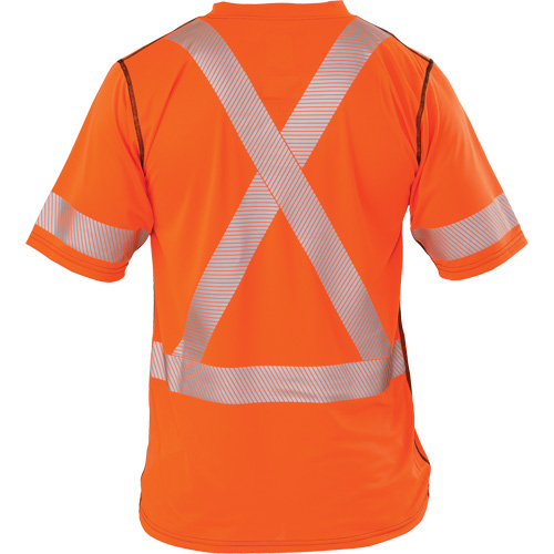 T-shirt &agrave; manches courtes haute visibilit&eacute; Polartec Power Grid, Polyester, 4T-Grand, Orange Nuna Depot Inc.