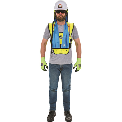 Veste refroidissante &agrave; &eacute;vaporation s&egrave;che &eacute;conomique Chill-Its 6687, Grand/T-Grand, Jaune lime haute visibilit&eacute; Nuna Depot Inc.