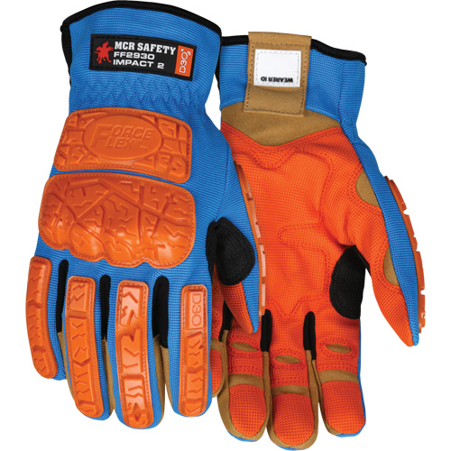 Forceflex&reg; Impact Gloves, Medium, Synthetic Palm, Slip-On Cuff Nuna Depot Inc.