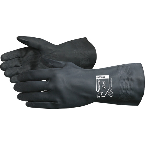 Chemstop Lined Chemical-Resistant Gloves, Size 7, 12" L, Neoprene, Flock-Lined Inner Lining, 30-mil Nuna Depot Inc.