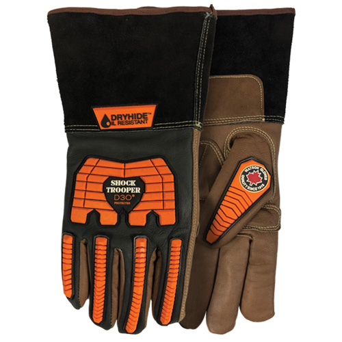 Gants 5785G Shock Trooper, T-petit, Paume en Ch&egrave;vre, Poignet Manchette Nuna Depot Inc.
