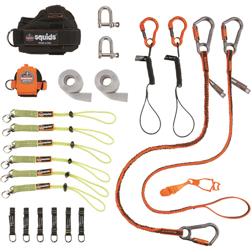 Trousse de longes de fixation d'outils pour monteurs de charpentes m&eacute;talliques et poseurs d'acier 3186 Squids Nuna Depot Inc.