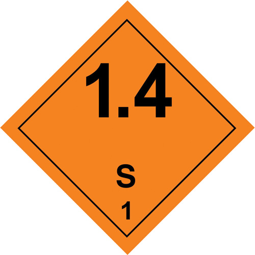 &eacute;tiquettes de manutention de mati&egrave;res dangereuses, 4" lo x 4" la, Noir/orange Nuna Depot Inc.