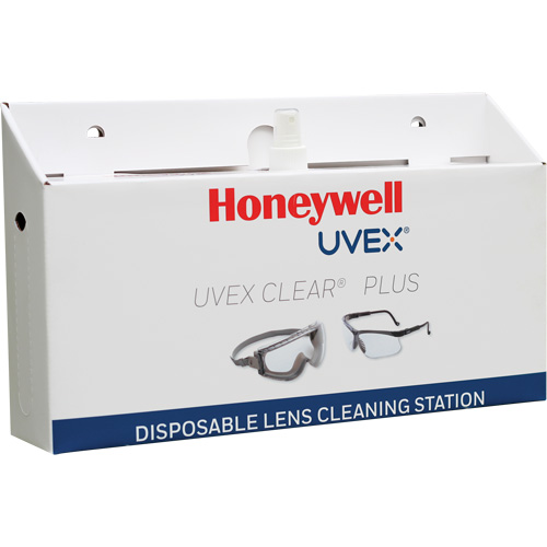 Poste de nettoyage jetable de lentilles Uvex Clear Plus, Carton, 16" lo x 3,19" p x 9,25" h Nuna Depot Inc.