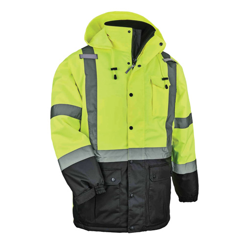Parka thermique GloWear 8384 de Type R, Jaune lime haute visibilit&eacute;, Grand Nuna Depot Inc.