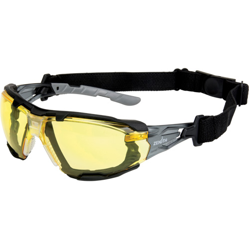 Z2900 Series Safety Glasses with Foam Gasket, Amber Lens, Anti-Scratch, ANSI Z87+/Meets/Exceeds CSA Z94.3 Nuna Depot Inc.