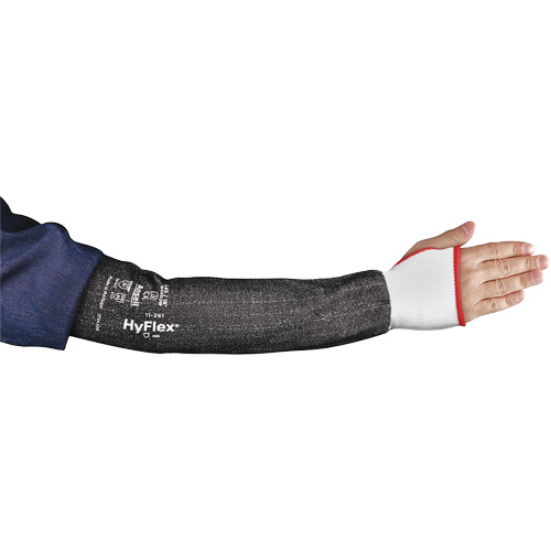 Manche de protection &agrave; pouce &eacute;troit HYFLEX 11-281, Intercept, 16", ASTM ANSI niveau A4, Gris Nuna Depot Inc.