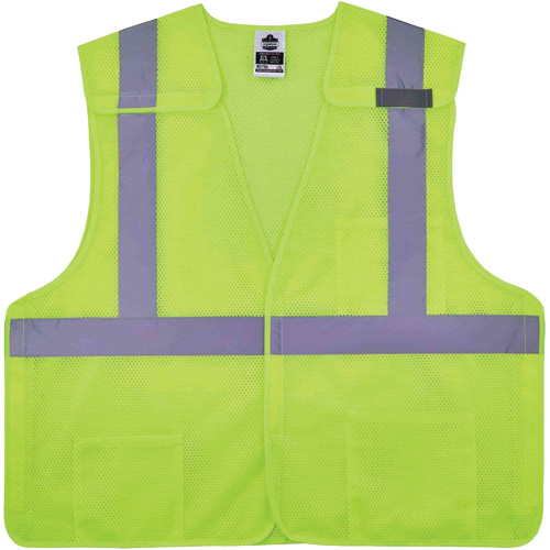 Gilet de s&eacute;curit&eacute; en maille GloWear 8217BA, Jaune lime haute visibilit&eacute;, Moyen/Petit, Polyester Nuna Depot Inc.