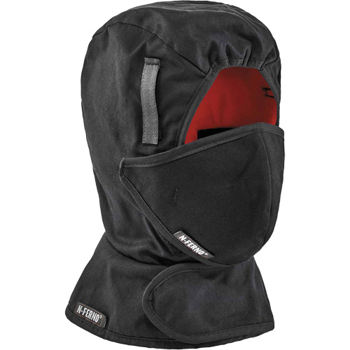 N-Ferno&reg; Winter Hard Hat Liner with Mouthpiece, Fleece Lining, One Size, Black Nuna Depot Inc.