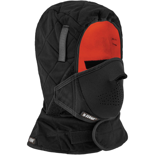 N-Ferno&reg; 3-Layer Winter Hard Hat Liner with Mouthpiece, Fleece Lining, One Size, Black Nuna Depot Inc.