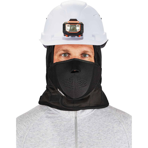 N-Ferno&reg; 3-Layer Winter Hard Hat Liner with Mouthpiece, Fleece Lining, One Size, Black Nuna Depot Inc.