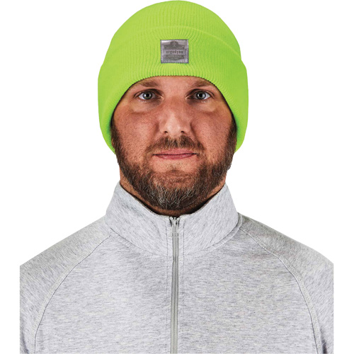 N-Ferno&reg; Rib Knit Beanie Hat, One Size, High-Visibility Lime Green Nuna Depot Inc.