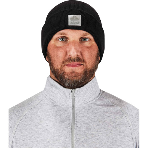 N-Ferno&reg; Rib Knit Beanie Hat, One Size, Black Nuna Depot Inc.