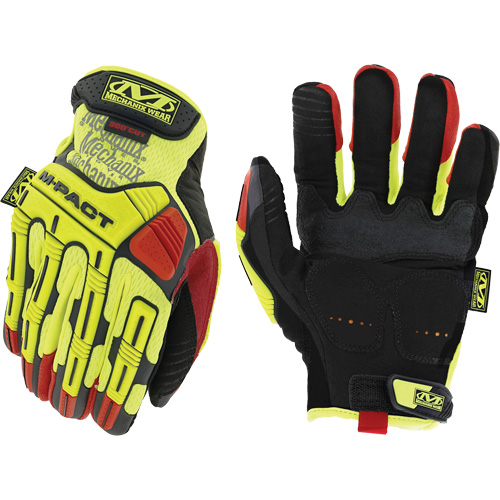 Gants antichocs haute visibilit&eacute; D4-360 M-Pact, 8, Paume en Synth&eacute;tique, Poignet Boucle et crochet Nuna Depot Inc.