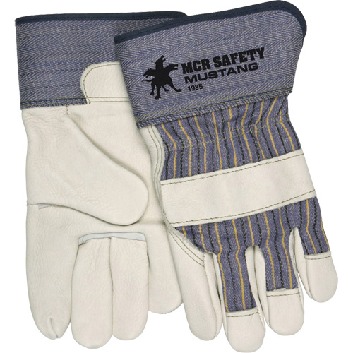 Mustang Fitters Gloves, Large, Grain Cowhide Palm, Fleece Inner Lining Nuna Depot Inc.