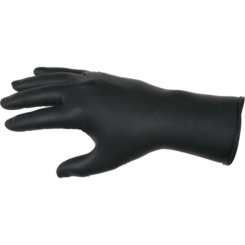 NitriShield Stealth Extra Disposable Gloves, Large, Nitrile, 6-mil, Powder-Free, Black Nuna Depot Inc.