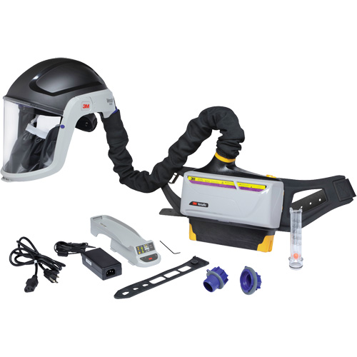 Trousse de respirateur d&eacute;puration dair propuls&eacute; pour lindustrie lourde Versaflo, Capuchon & visi&egrave;re, Pile Lithium-ion Nuna Depot Inc.