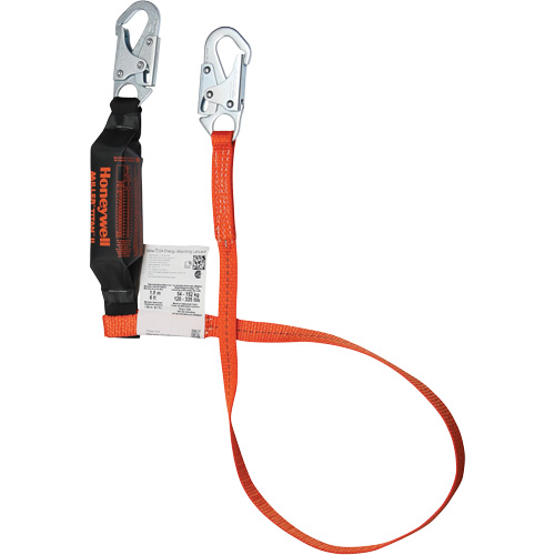 Titan Shock-Absorbing Lanyard, 6', Locking Snap Hook Center, Locking Snap Hook Leg Ends, Polyester Nuna Depot Inc.