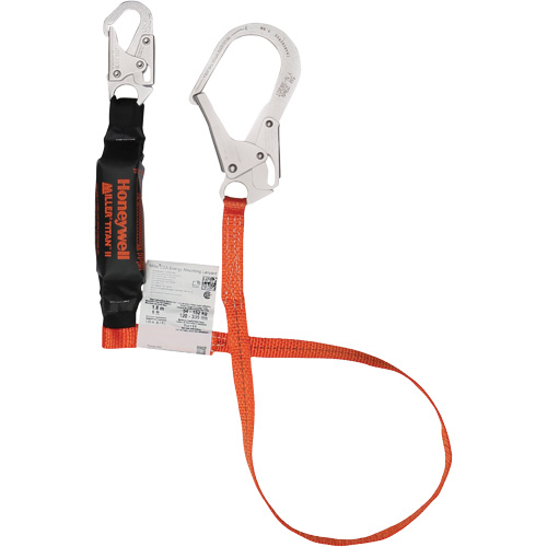 Titan Shock-Absorbing Lanyard, 6', Locking Rebar Hook Center, Locking Snap Hook Leg Ends, Polyester Nuna Depot Inc.