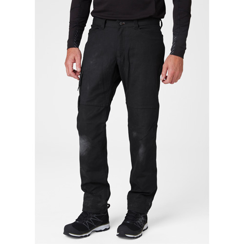 Pantalons d'entretien Oxford, Poly-coton, Noir, Taille 30, Entrejambe 30 Nuna Depot Inc.