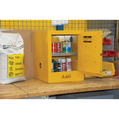 Armoire pour produits inflammables, 4 gal., 1 Porte(s), 17" La x 22" h x 18" p Nuna Depot Inc.