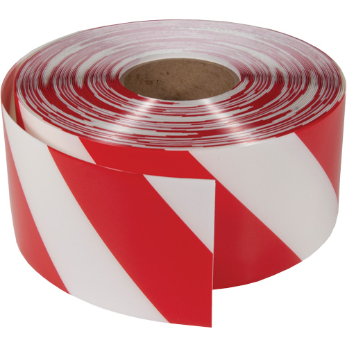 ArmorStripe&reg; Ultra Durable Floor Tape, 4" x 100', PVC, Red and White Nuna Depot Inc.