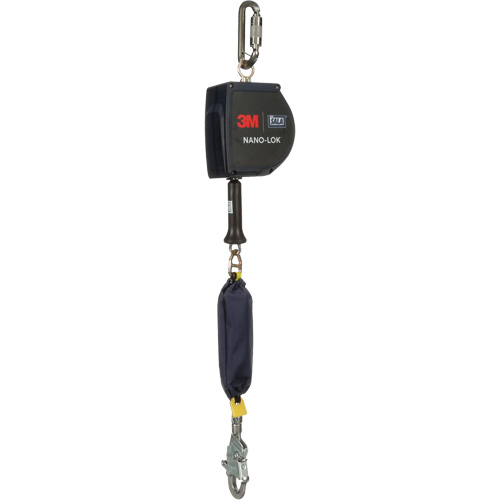Nano-Lok Extended Length Self Retracting Lifeline, 15', Stainless Steel, Swivel Nuna Depot Inc.