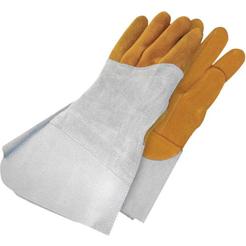 Gants de soudage &agrave; l'arc TIG en cuir de daim retourn&eacute; Gander Brand, Cuir fleur de daim, Taille 9 Nuna Depot Inc.
