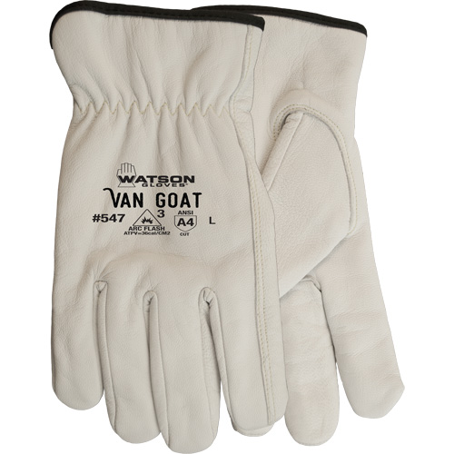 Van Goat Cut Resistant Work Gloves, Large, 36 cal/cm², Level 3, NFPA 70E Nuna Depot Inc.