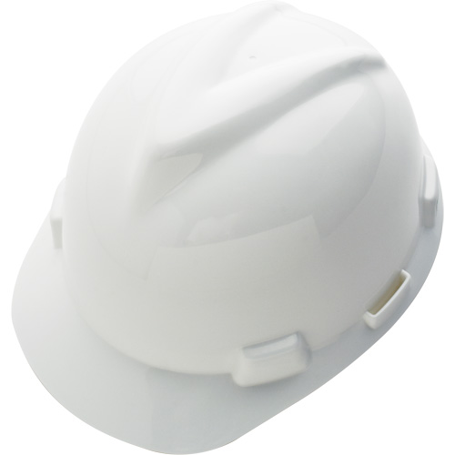 Casque de s&eacute;curit&eacute; avec rainures GREEN V-Gard, R&eacute;pond aux normes CSA type 1, Suspension Rochet Nuna Depot Inc.