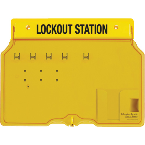 Poste de cadenassage trilingue recouvert, Cadenas Aucune, Capacit&eacute; de 4, Cadenas Non compris Nuna Depot Inc.