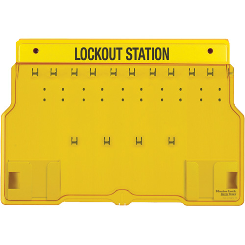 Poste de cadenassage trilingue recouvert, Cadenas Aucune, Capacit&eacute; de 10, Cadenas Non compris Nuna Depot Inc.