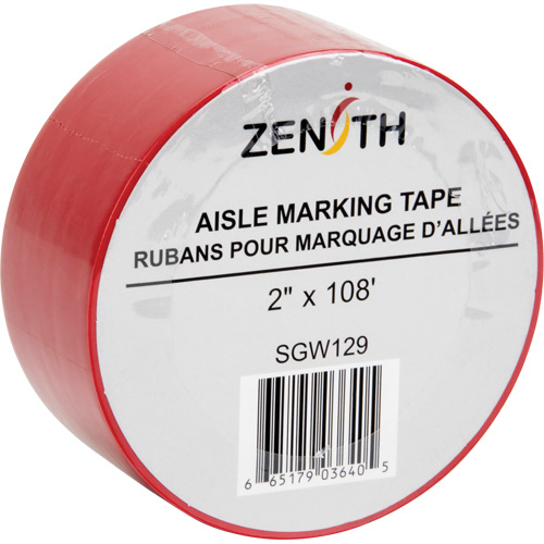 Ruban pour marquage d'all&eacute;es, 2" x 108', PVC, Rouge Nuna Depot Inc.