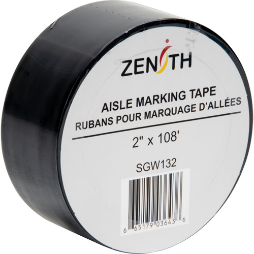 Ruban pour marquage d'all&eacute;es, 2" x 108', PVC, Noir Nuna Depot Inc.
