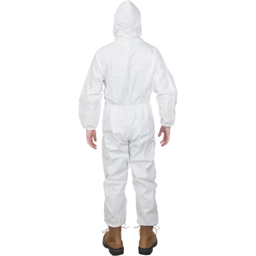 Premium Hooded Coveralls, 4X-Large, White, Microporous Nuna Depot Inc.