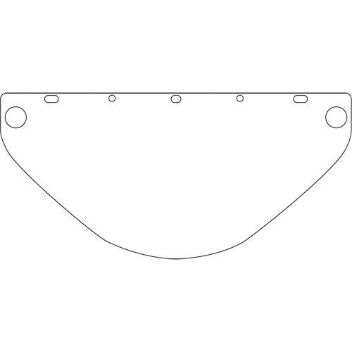 Dynamic Universal Fit Safety Visor, Polycarbonate, Clear Tint Nuna Depot Inc.
