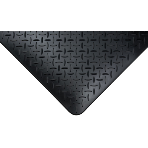 Anti-Fatigue Matting, Diamond, 1-2/3' x 3-1/4' x 3/4", Black, Polyurethane Nuna Depot Inc.
