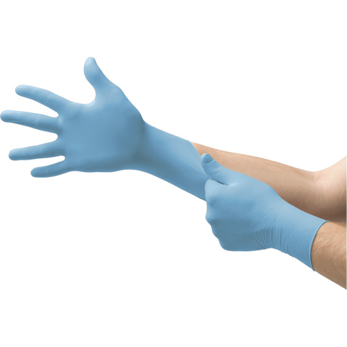 Gants jetables N20, Petit, Nitrile, 4,7 mils, Sans poudre, Bleu Nuna Depot Inc.