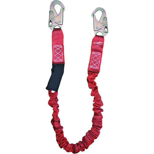 ShockSorb Internal Shock Lanyard, 6', Snap Hook Center, Snap Hook Leg Ends, Polyester Nuna Depot Inc.