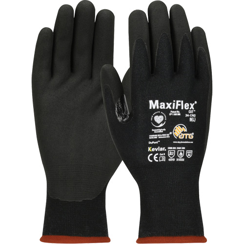 Gants compatibles avec les &eacute;crans tactiles ATG MaxiFlex Cut, Taille T-petit, Calibre 15, Rev&ecirc;tement Mousse de nitrile, Enveloppe en Polyester/Kevlar, ASTM ANSI niveau A4/EN 388 niveau 3/EN 388 niveau D Nuna Depot Inc.