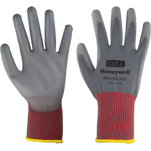 Gants de protection contre les coupures WorkEasy, Taille 6/T-petit, Calibre 13, Rev&ecirc;tement Polyur&eacute;thane, Enveloppe en Polyester, EN 388 niveau 1 Nuna Depot Inc.