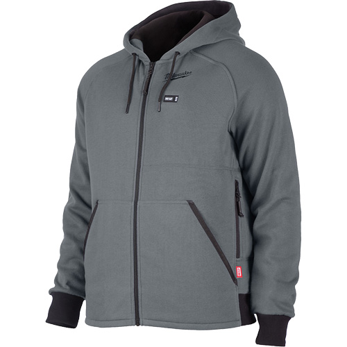 Chandail &agrave; capuchon chauffant M12 complet, Hommes, 2T-Grand, Gris, Polyester Nuna Depot Inc.