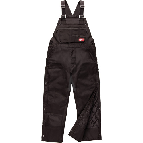 Salopette GridIron de longueur standard avec fermeture &agrave; glissi&egrave;re jusqu'&agrave; la cuisse, Hommes, Grand, Noir Nuna Depot Inc.