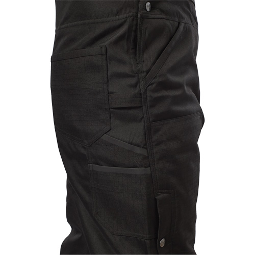 Salopette GridIron de longueur standard avec fermeture &agrave; glissi&egrave;re jusqu'&agrave; la cuisse, Hommes, Grand, Noir Nuna Depot Inc.