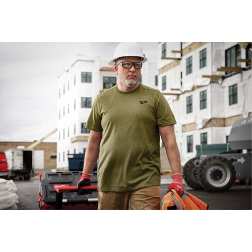 T-shirt de travail hybride, Hommes, Petit, Vert Nuna Depot Inc.