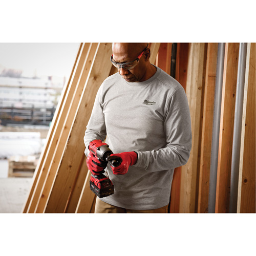 Hybrid Work Tee Shirt, Men's, Small, Grey Nuna Depot Inc.