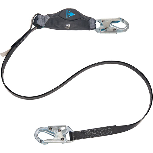 Anti-Corrosion Energy Absorbing Lanyard, 6', Snap Hook Center, Snap Hook Leg Ends, Polyester Nuna Depot Inc.