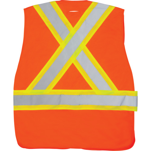 Veste d'arpenteur haute visibilit&eacute; conforme &agrave; la CSA, Orange haute visibilit&eacute;, Grand, Polyester Nuna Depot Inc.