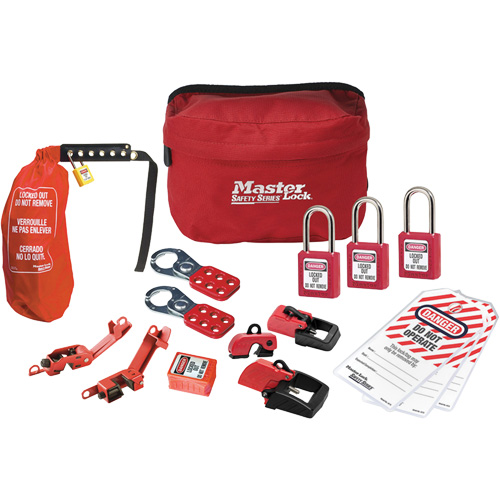 Trousse de cadenassage avec cadenas en thermoplastique de qualit&eacute; sup&eacute;rieure Zenex, Ensemble &eacute;lectrique, 16 composants compris Nuna Depot Inc.
